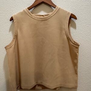 Jones New York Tan Sleeveless Tank Top